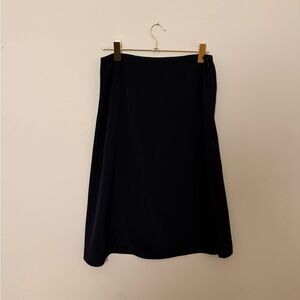 Black midi skirt